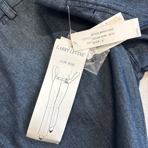 Larry Levine stretch Low rise jeans Size 4 32 in inseam - Picture 11 of 11